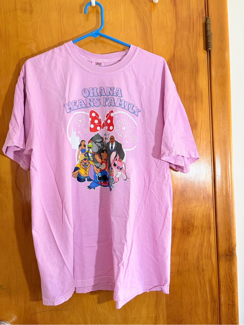 Comfort Colors Men's Light Pink Short Sleeve Crew Tee